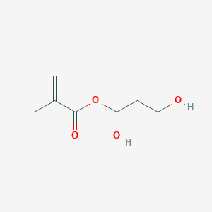 molecular formula C7H12O4 B045712 Hydroxyethyl-hydroxymethyl methacrylate CAS No. 118797-69-6