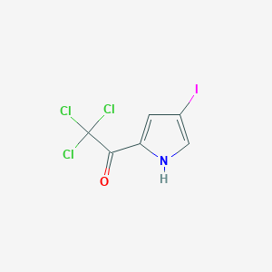 molecular formula C6H3Cl3INO B045718 2,2,2-trichloro-1-(4-iodo-1H-pyrrol-2-yl)ethanone CAS No. 72652-33-6