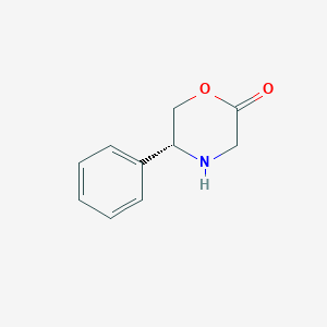 molecular formula C10H11NO2 B045721 (R)-5-苯基吗啉-2-酮 CAS No. 121269-45-2