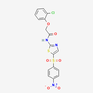 B4572369 2-(2-chlorophenoxy)-N-{5-[(4-nitrophenyl)sulfonyl]-1,3-thiazol-2-yl}acetamide CAS No. 301694-50-8