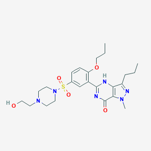 molecular formula C24H34N6O5S B045726 Propoxyphenyl homohydroxysildenafil CAS No. 139755-87-6