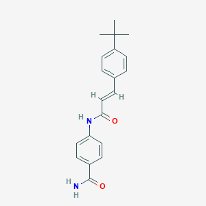molecular formula C20H22N2O2 B457280 4-{[3-(4-Tert-butylphenyl)acryloyl]amino} 