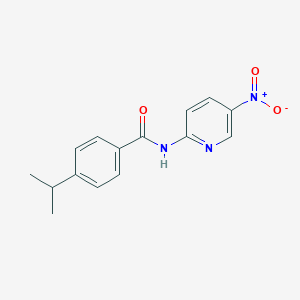 molecular formula C15H15N3O3 B457306 N-(5-nitropyridin-2-yl)-4-(propan-2-yl)benzamide 