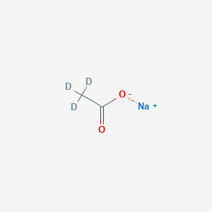 molecular formula C2H3NaO2 B045731 Sodium hydrogen di(2H3)acetate CAS No. 39230-37-0