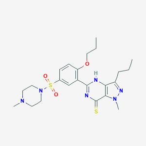 molecular formula C23H32N6O3S2 B045733 Propoxyphenyl thiosildenafil CAS No. 479073-87-5