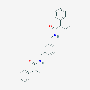 molecular formula C28H32N2O2 B457424 2-PHENYL-N-({3-[(2-PHENYLBUTANAMIDO)METHYL]PHENYL}METHYL)BUTANAMIDE 