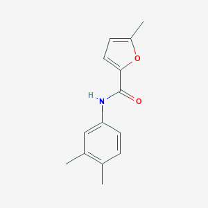 molecular formula C14H15NO2 B457466 N-(3,4-dimethylphenyl)-5-methylfuran-2-carboxamide CAS No. 544663-05-0