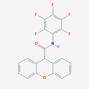 molecular formula C20H10F5NO2 B457472 N-(pentafluorophenyl)-9H-xanthene-9-carboxamide 