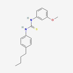 molecular formula C18H22N2OS B4574796 N-(4-butylphenyl)-N'-(3-methoxyphenyl)thiourea 