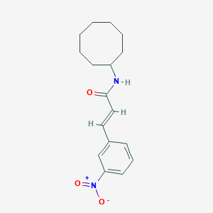 molecular formula C17H22N2O3 B457481 N-cyclooctyl-3-{3-nitrophenyl}acrylamide 