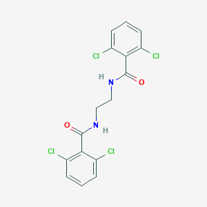 molecular formula C16H12Cl4N2O2 B457485 2,6-dichloro-N-{2-[(2,6-dichlorobenzoyl)amino]ethyl}benzamide 