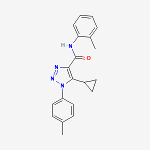 molecular formula C20H20N4O B4574902 5-cyclopropyl-N-(2-methylphenyl)-1-(4-methylphenyl)-1H-1,2,3-triazole-4-carboxamide 