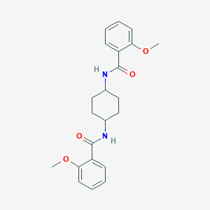 molecular formula C22H26N2O4 B457496 2-methoxy-N-[4-[(2-methoxybenzoyl)amino]cyclohexyl]benzamide 