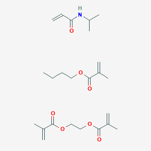 molecular formula C24H39NO7 B045750 butyl 2-methylprop-2-enoate;2-(2-methylprop-2-enoyloxy)ethyl 2-methylprop-2-enoate;N-propan-2-ylprop-2-enamide CAS No. 111984-73-7