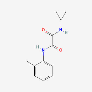 molecular formula C12H14N2O2 B4575093 N-cyclopropyl-N'-(2-methylphenyl)oxamide 