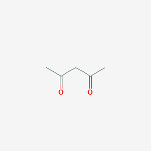 molecular formula C5H8O2<br>CH3COCH2COCH3<br>C5H8O2 B045752 Acetylacetone CAS No. 123-54-6