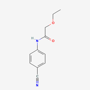 molecular formula C11H12N2O2 B4575314 N-(4-cyanophenyl)-2-ethoxyacetamide 