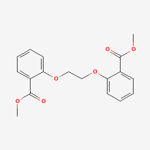 molecular formula C18H18O6 B4575651 dimethyl 2,2'-[1,2-ethanediylbis(oxy)]dibenzoate 