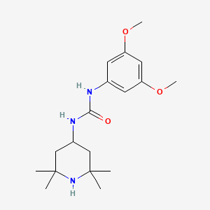 molecular formula C18H29N3O3 B4575667 N-(3,5-dimethoxyphenyl)-N'-(2,2,6,6-tetramethyl-4-piperidinyl)urea 