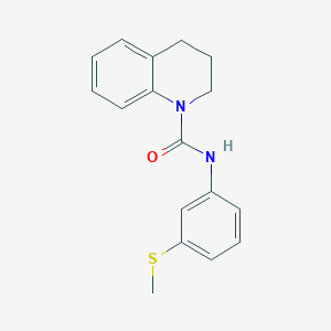 molecular formula C17H18N2OS B4575708 N-[3-(METHYLSULFANYL)PHENYL]-3,4-DIHYDRO-1(2H)-QUINOLINECARBOXAMIDE 