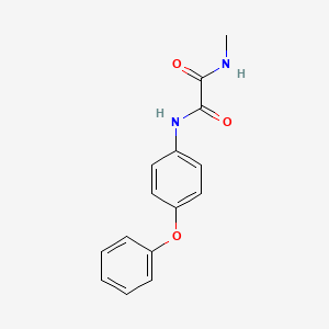 molecular formula C15H14N2O3 B4575722 N-methyl-N'-(4-phenoxyphenyl)oxamide 