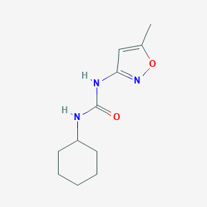 molecular formula C11H17N3O2 B457591 1-Cyclohexyl-3-(5-methyl-1,2-oxazol-3-yl)urea CAS No. 55807-69-7