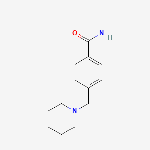 molecular formula C14H20N2O B4575913 N-methyl-4-(1-piperidinylmethyl)benzamide 
