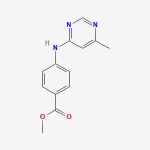 molecular formula C13H13N3O2 B4575965 methyl 4-[(6-methylpyrimidin-4-yl)amino]benzoate 