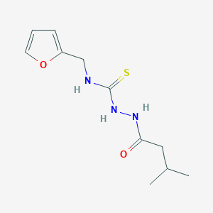 molecular formula C11H17N3O2S B4575991 N-(2-FURYLMETHYL)-2-(3-METHYLBUTANOYL)-1-HYDRAZINECARBOTHIOAMIDE 
