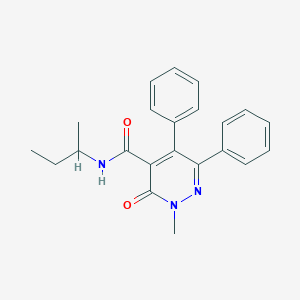 molecular formula C22H23N3O2 B4576029 N-(butan-2-yl)-2-methyl-3-oxo-5,6-diphenyl-2,3-dihydropyridazine-4-carboxamide 