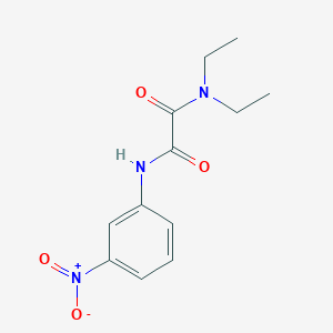 molecular formula C12H15N3O4 B4576068 N',N'-diethyl-N-(3-nitrophenyl)oxamide 