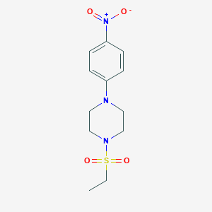 molecular formula C12H17N3O4S B457609 1-Ethylsulfonyl-4-(4-nitrophenyl)piperazine CAS No. 544462-63-7