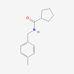 molecular formula C14H19NO B457617 N-[(4-methylphenyl)methyl]cyclopentanecarboxamide 
