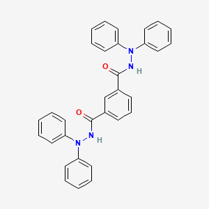 molecular formula C32H26N4O2 B4576196 N'~1~,N'~1~,N'~3~,N'~3~-tetraphenylisophthalohydrazide 