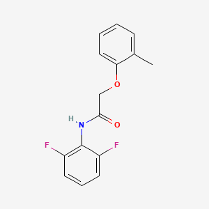 molecular formula C15H13F2NO2 B4576241 N-(2,6-difluorophenyl)-2-(2-methylphenoxy)acetamide 