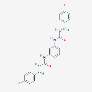 molecular formula C24H18F2N2O2 B457627 3-(4-fluorophenyl)-N-(3-{[3-(4-fluorophenyl)acryloyl]amino}phenyl)acrylamide 