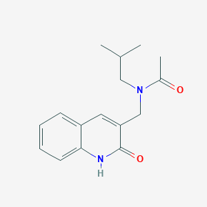 molecular formula C16H20N2O2 B4576355 N-[(2-hydroxy-3-quinolinyl)methyl]-N-isobutylacetamide 