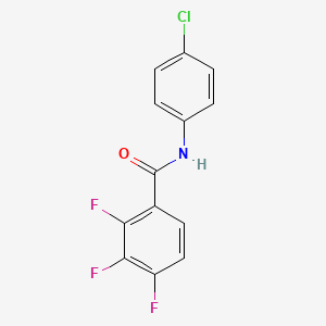 molecular formula C13H7ClF3NO B4576434 N-(4-chlorophenyl)-2,3,4-trifluorobenzamide 
