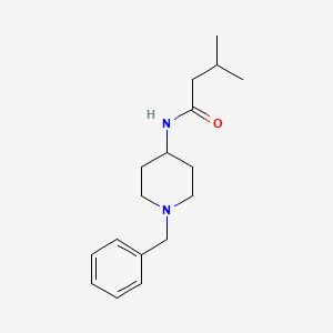 molecular formula C17H26N2O B4576485 N-(1-benzylpiperidin-4-yl)-3-methylbutanamide 