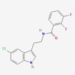molecular formula C17H13ClF2N2O B4576580 N-[2-(5-chloro-1H-indol-3-yl)ethyl]-2,3-difluorobenzamide 