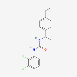 molecular formula C17H18Cl2N2O B4576610 N-(2,3-dichlorophenyl)-N'-[1-(4-ethylphenyl)ethyl]urea 