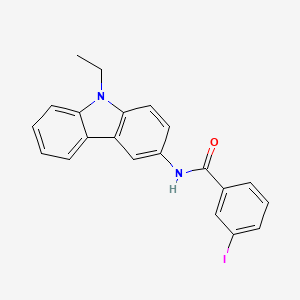 molecular formula C21H17IN2O B4576669 N-(9-ethyl-9H-carbazol-3-yl)-3-iodobenzamide 