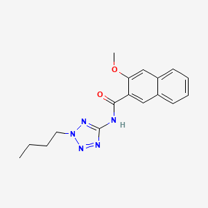 molecular formula C17H19N5O2 B4576702 N-(2-butyl-2H-tetrazol-5-yl)-3-methoxynaphthalene-2-carboxamide 