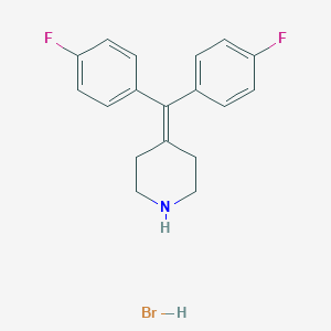 molecular formula C18H18BrF2N B045771 4-[Bis(4-Fluorophenyl)methylene]piperidine hydrobromide CAS No. 111627-29-3