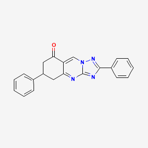 molecular formula C21H16N4O B4577133 2,6-diphenyl-6,7-dihydro[1,2,4]triazolo[5,1-b]quinazolin-8(5H)-one 