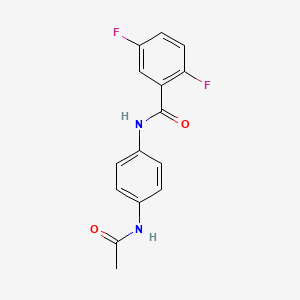 molecular formula C15H12F2N2O2 B4577187 N-(4-acetamidophenyl)-2,5-difluorobenzamide 