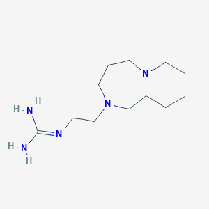 molecular formula C21H45N5 B045776 Guanidine 1,5-diazabicyclo(5.4.0)undecane CAS No. 115839-50-4