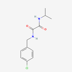 molecular formula C12H15ClN2O2 B4577880 N-[(4-chlorophenyl)methyl]-N'-propan-2-yloxamide 