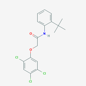molecular formula C18H18Cl3NO2 B4578057 N-(2-tert-butylphenyl)-2-(2,4,5-trichlorophenoxy)acetamide 