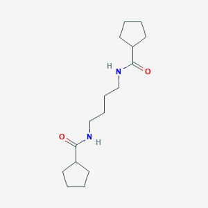 molecular formula C16H28N2O2 B457828 N-[4-(CYCLOPENTYLFORMAMIDO)BUTYL]CYCLOPENTANECARBOXAMIDE 